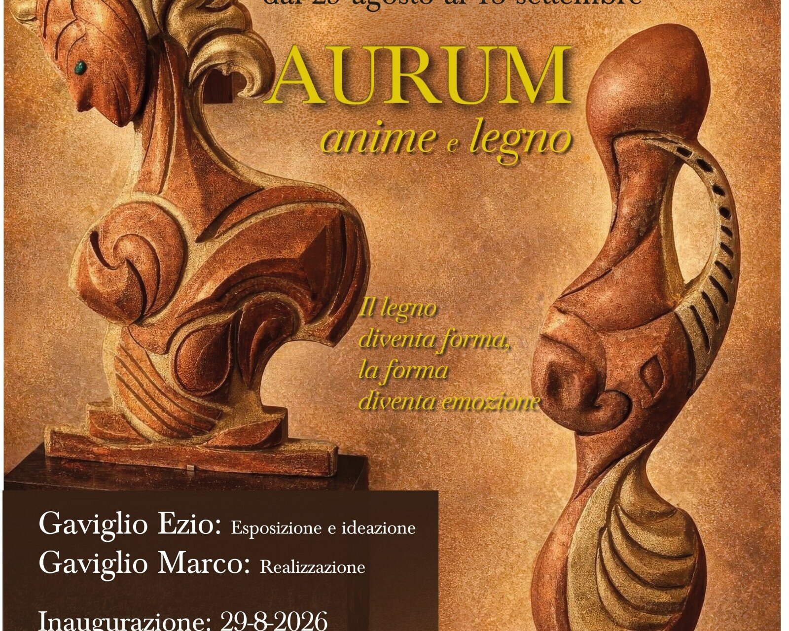  Aurum Mostra Personale Di Ezio E Marco Gaviglio Da92b08dd6d77386bbd71b663320c128