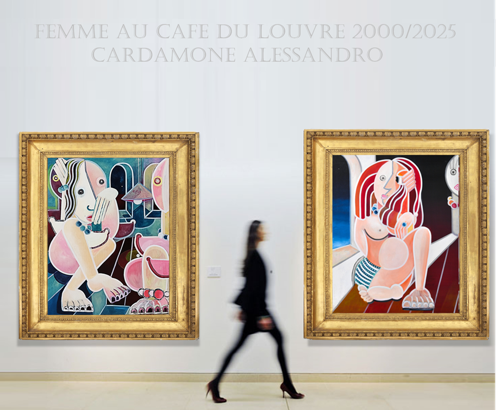 "Femme au café du Louvre"