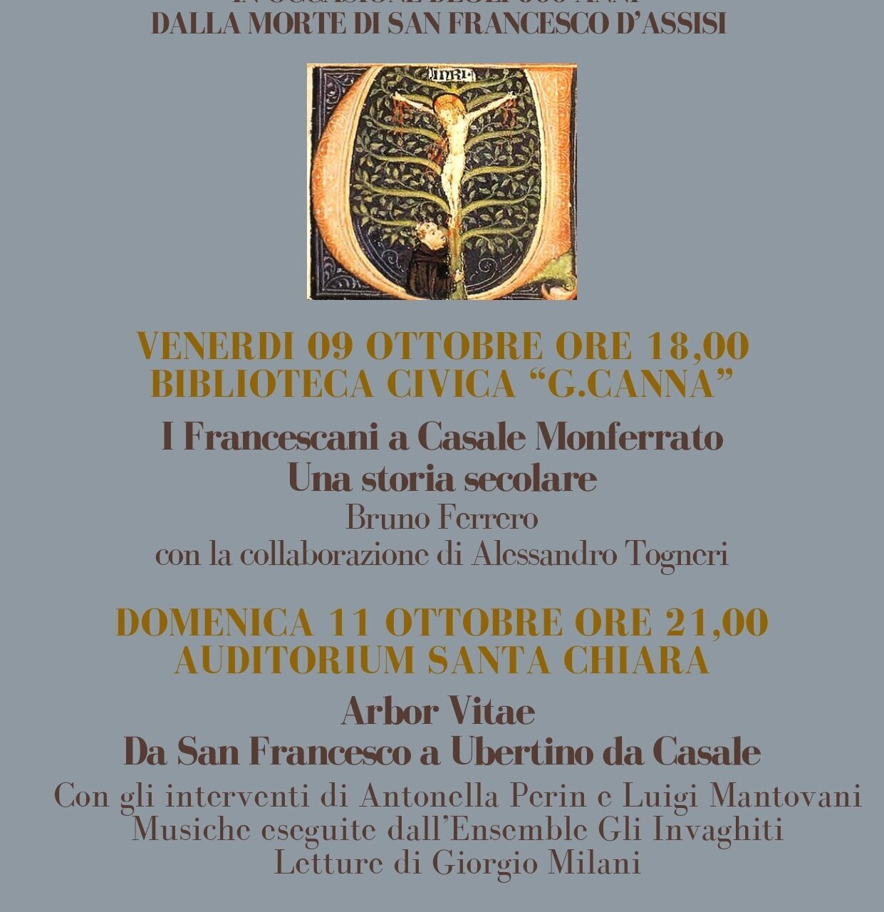 "Una storia da attraversare": ottobre 2026