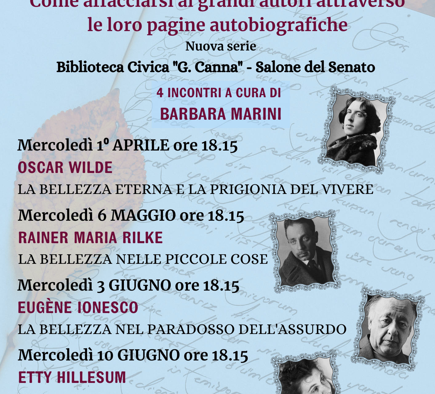 “Vi scrivo del mondo, vi parlo di me”