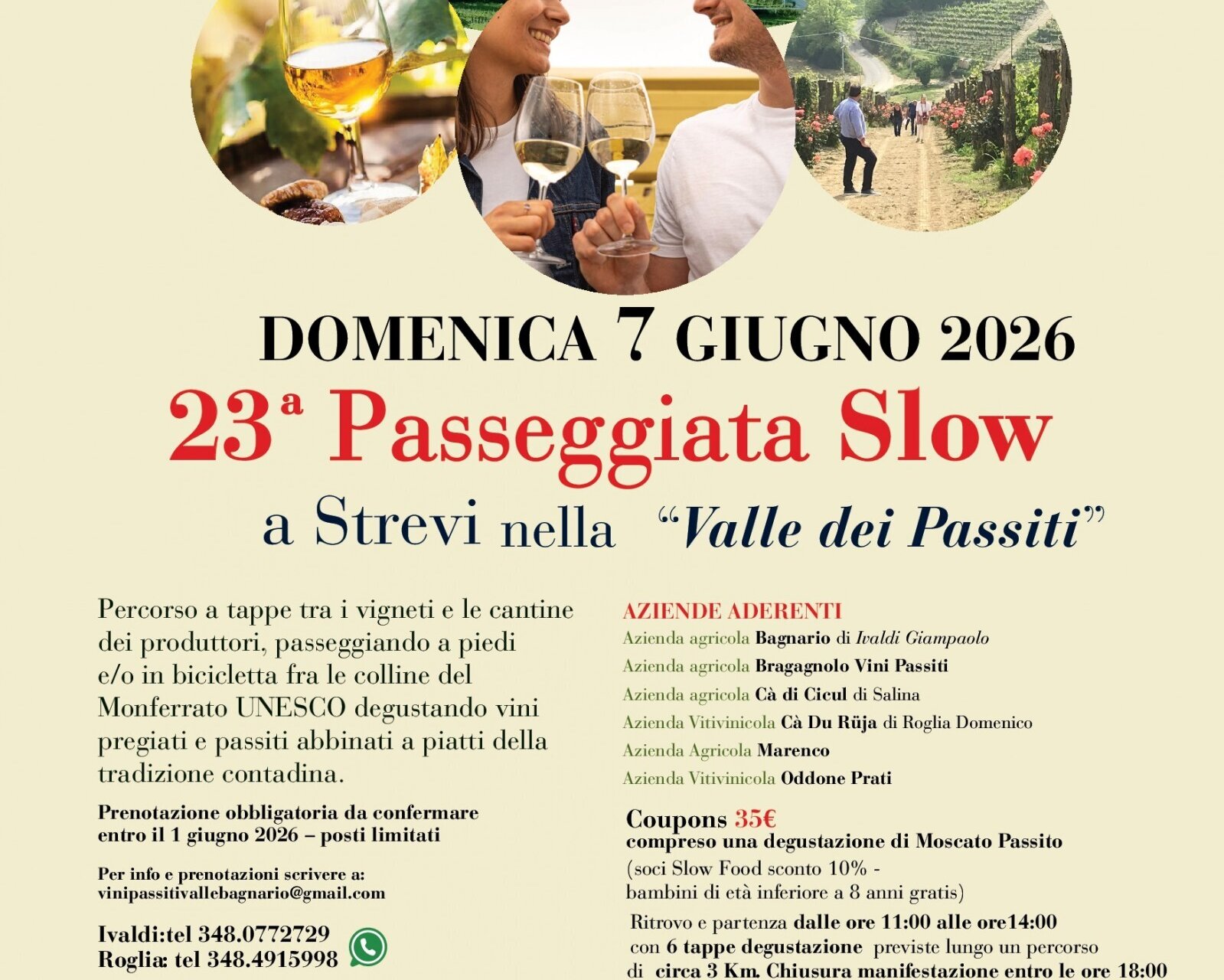 23rd SLOW WALKING TOUR OF THE "PASSITO WINE VALLEY"