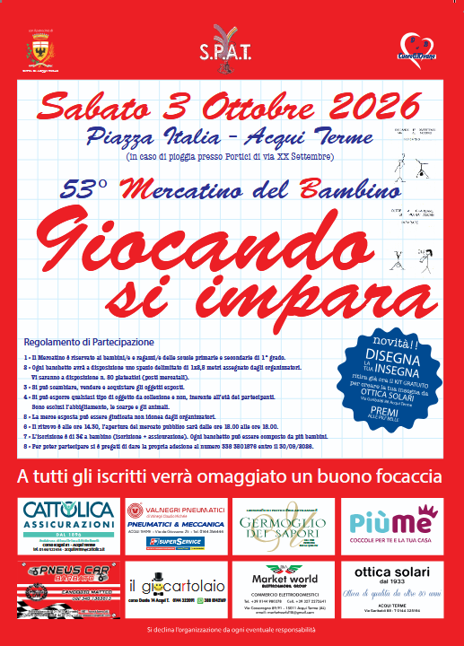 53° MERCATINO DEL BAMBINO "GIOCANDO SI IMPARA"