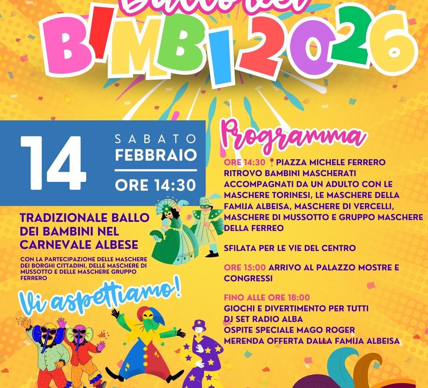 Carnevale Albese - Ballo dei Bimbi 2026 - Alba