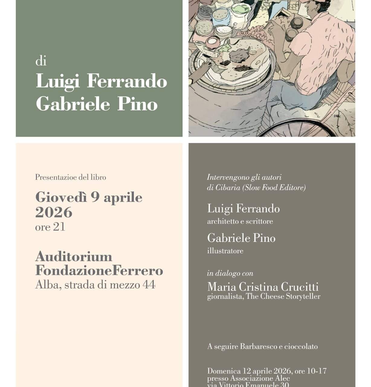 Presentazione libro "Cibaria. Curiosità, stranezze, riti intorno al cibo"- Alba  