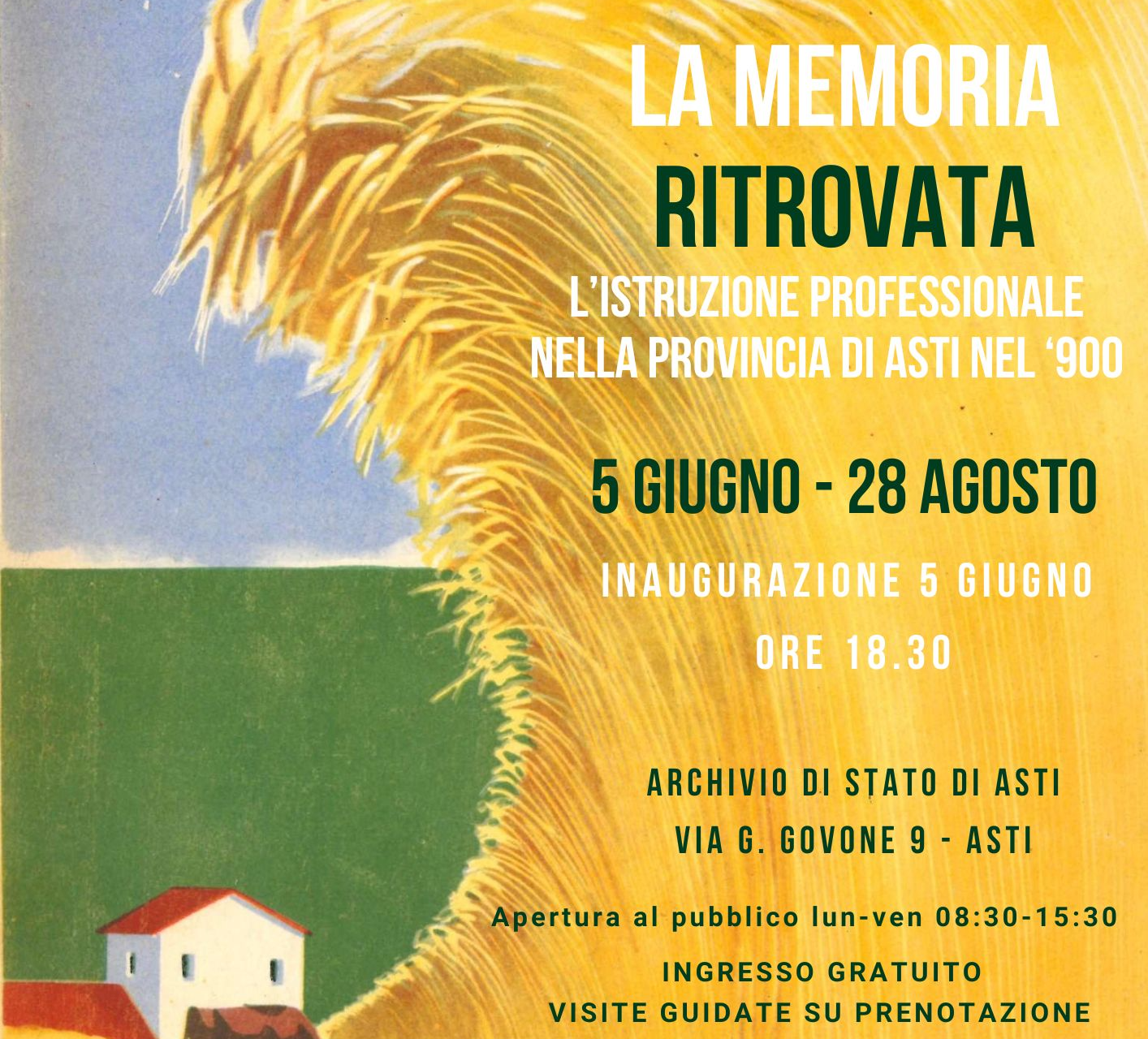  “La memoria ritrovata. L’istruzione professionale nella Provincia di Asti nel ‘900” - Asti