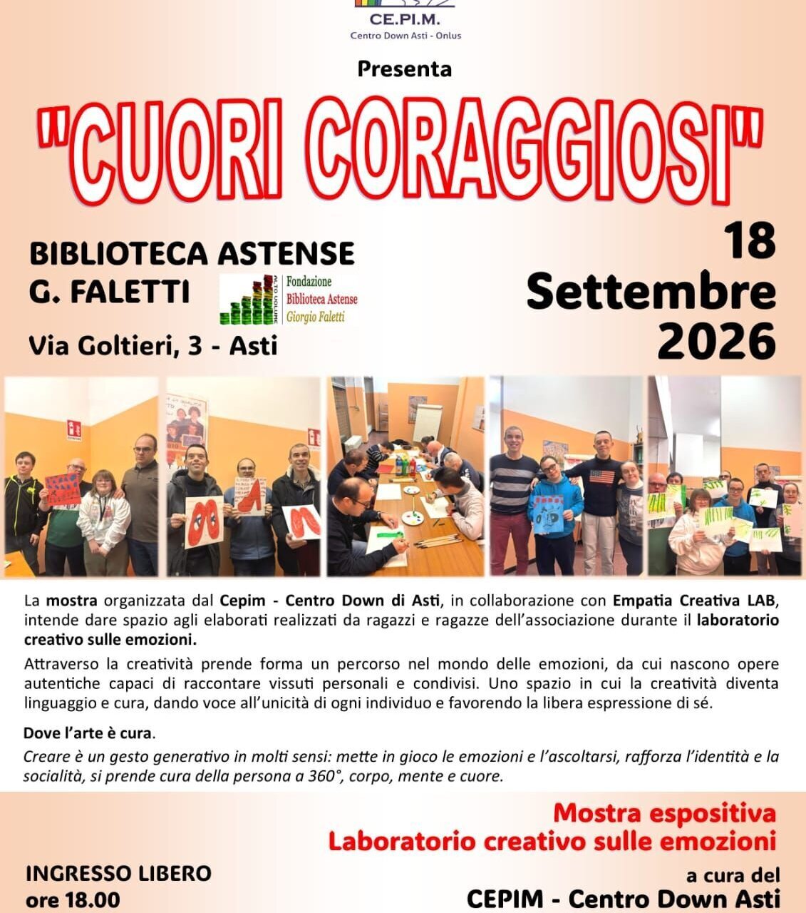 Mostra "Cuori Coraggiosi"- Asti