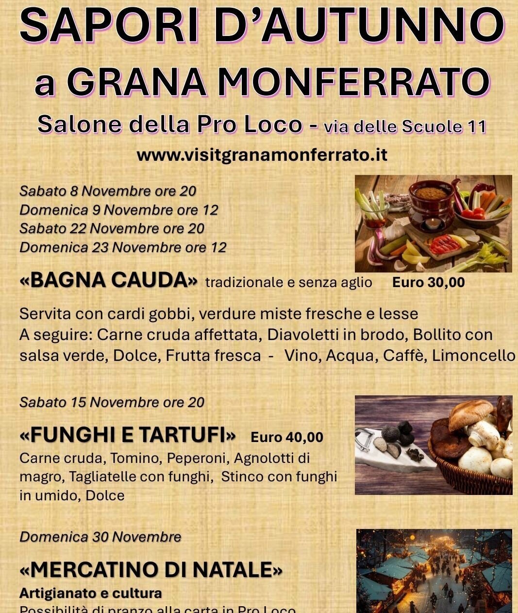 "Sapori d'autunno" a Grana Momferrato (AT)