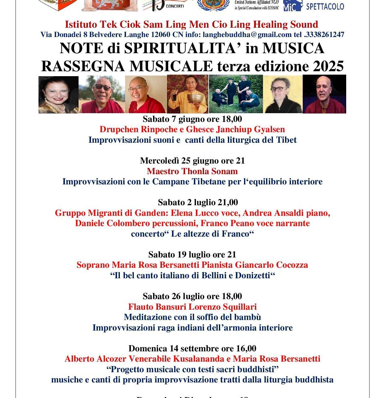 "Note di spititualità in musica" - Belvedere Langhe