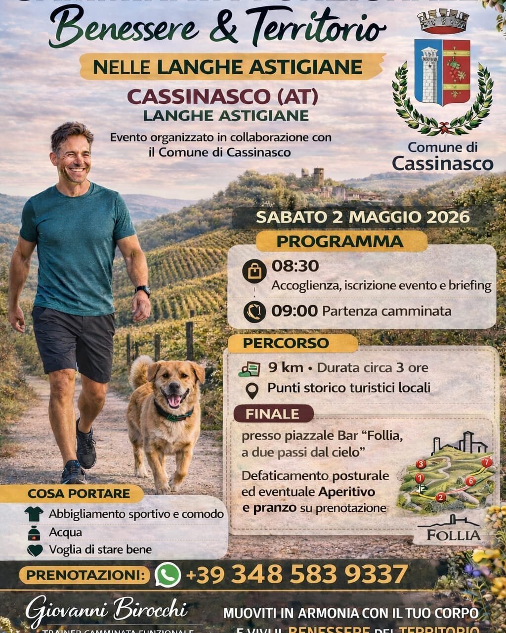 Fitness Walk "Wellbeing and Landscape" - Cassinasco