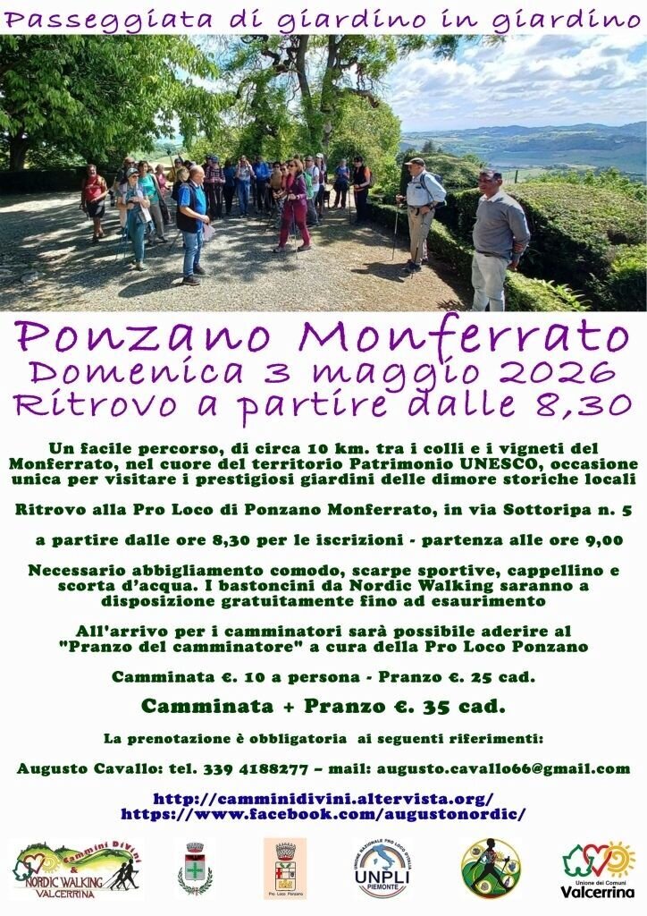 Camminata di giardino in giardino a Ponzano