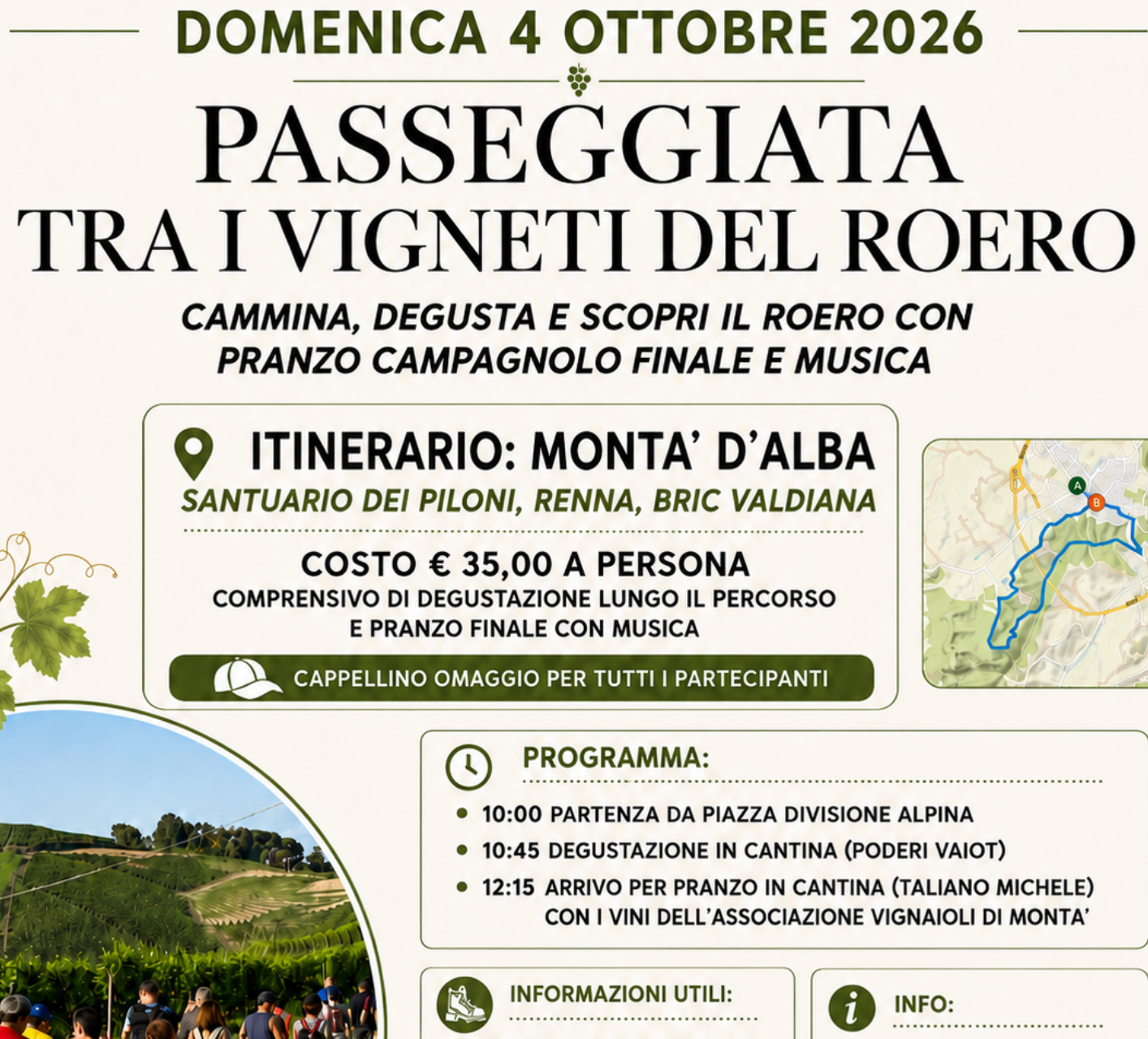 Passeggiata tra i Vigneti del Roero - Montà d'Alba