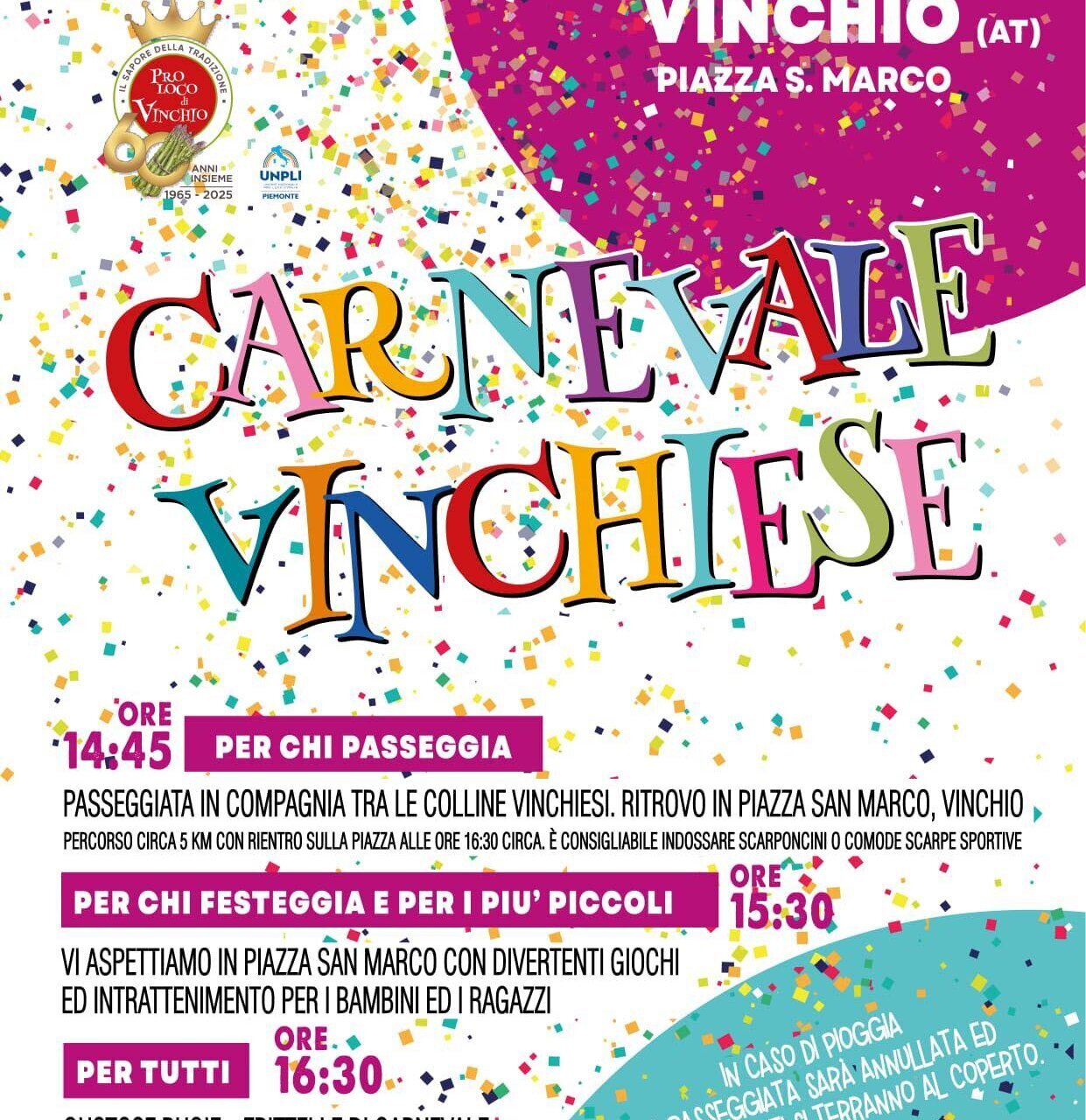 Carnival Festival with walk - Vinchio