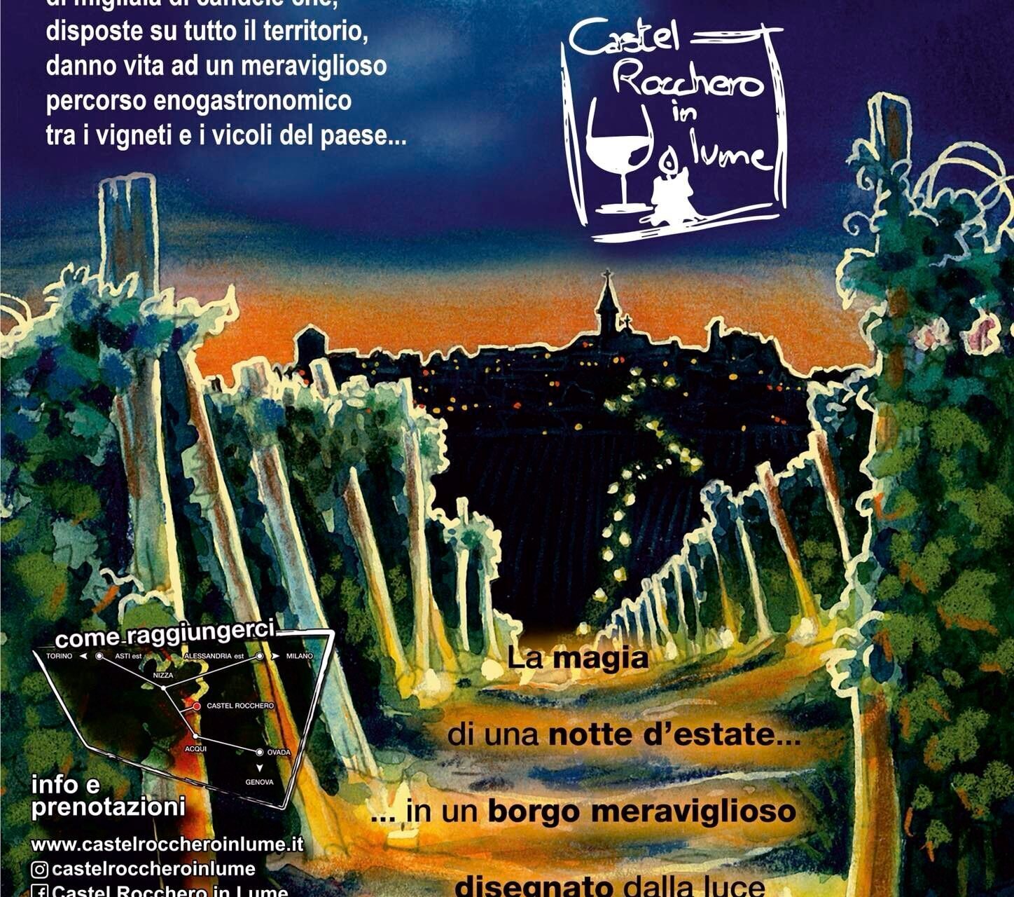 Castel Rocchero in Lume