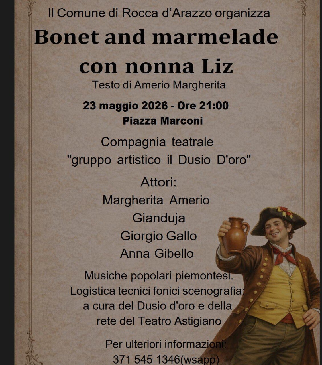 "Bonet and marmelade con nonna Liz" - Rocca d'Arazzo
