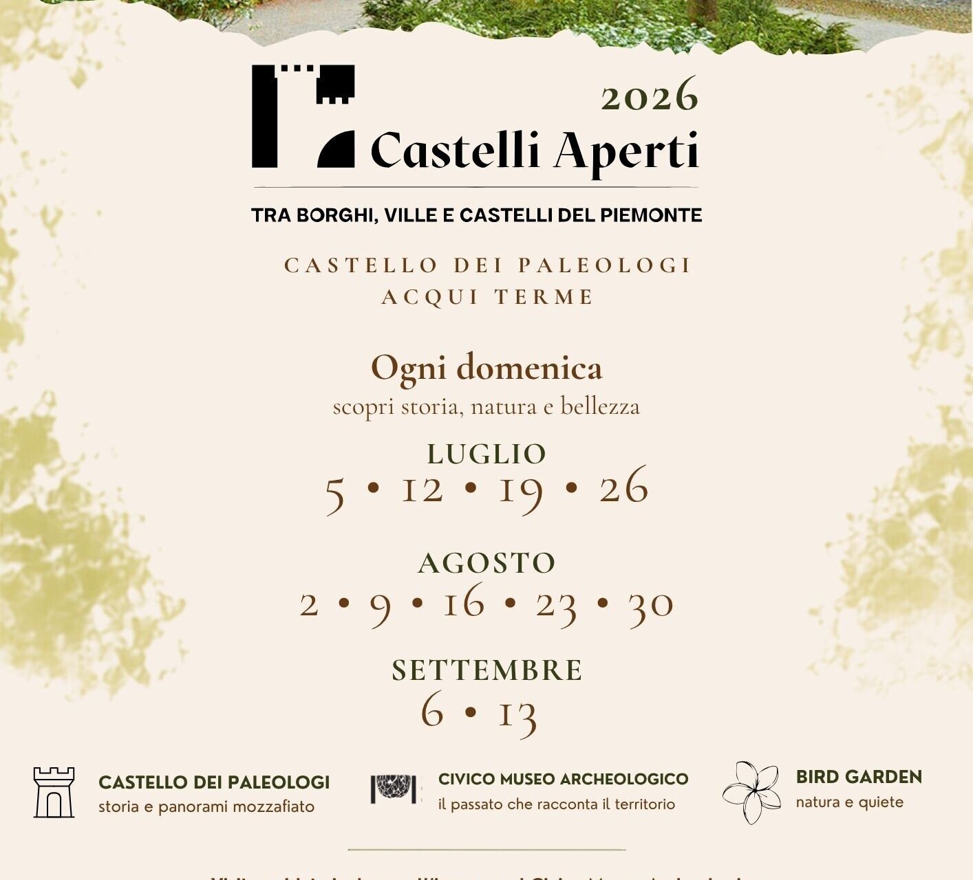 CASTELLI APERTI 2026 – Castello dei Paleologi