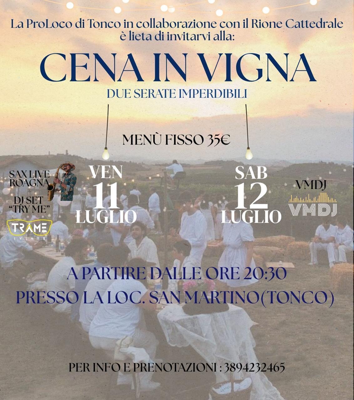 Cena in Vigna - Tonco (AT)