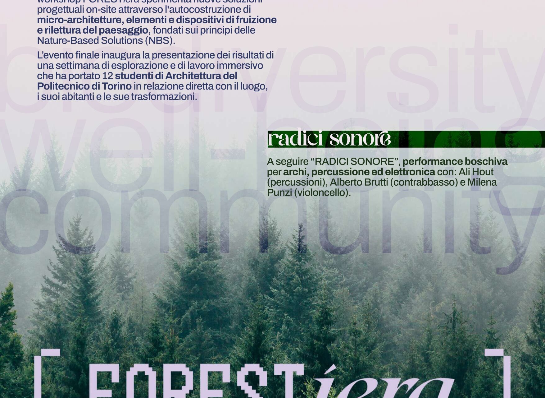 "FORESTiera. Soluzioni naturali per una comunità resiliente" - Cerretto Langhe  e Montelupo Albese