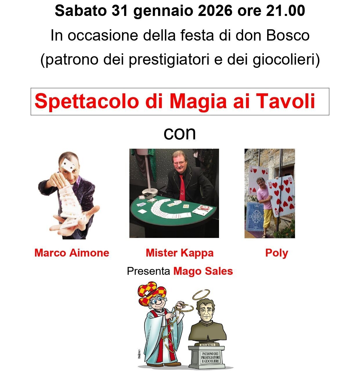 Spettacolo di Magia ai Tavoli - Cherasco (CN)