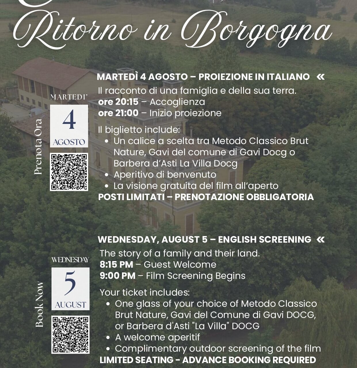 Cinema under the stars – Incisa Scapaccino