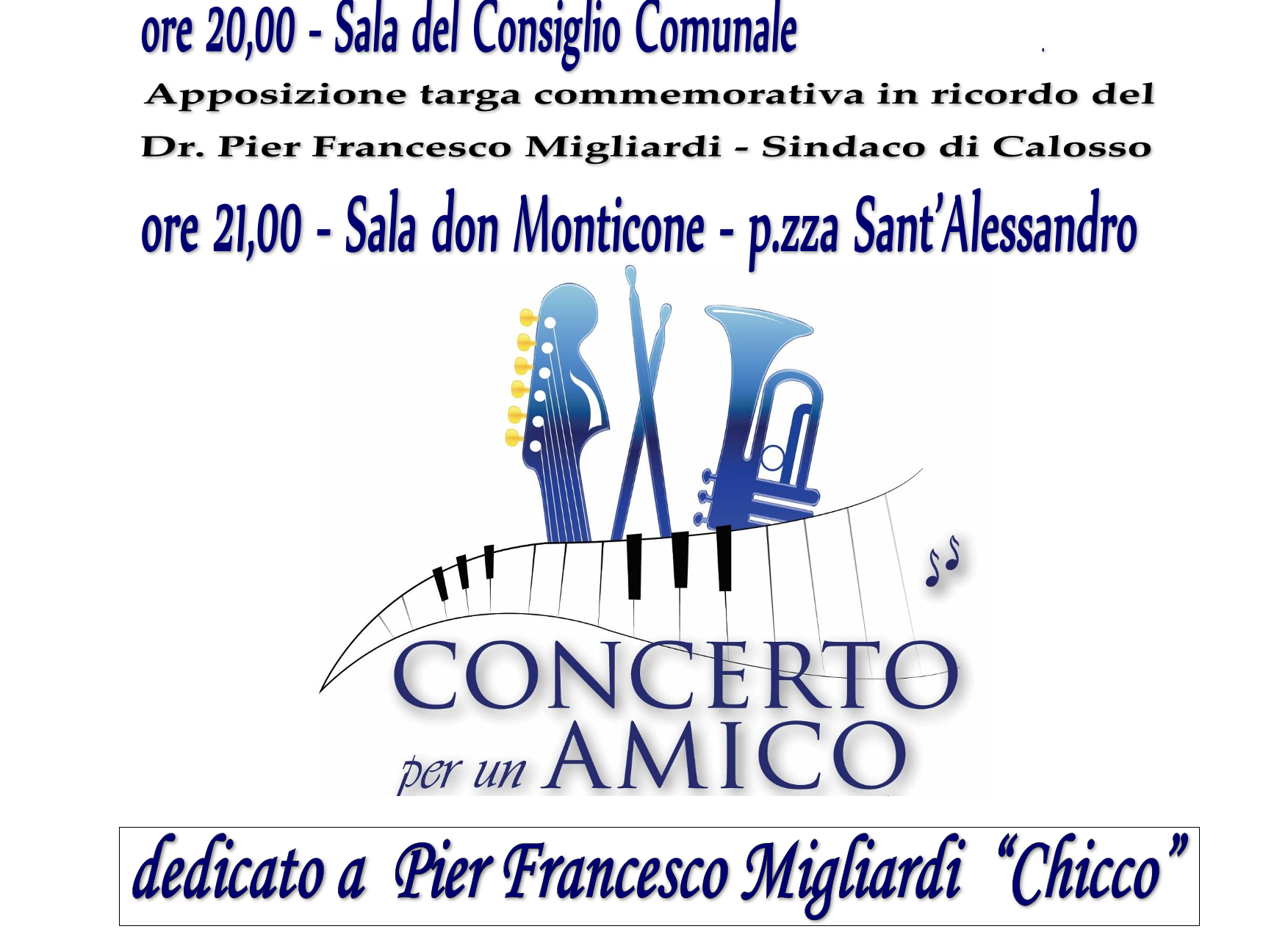 "Concerto per un amico" - Calosso