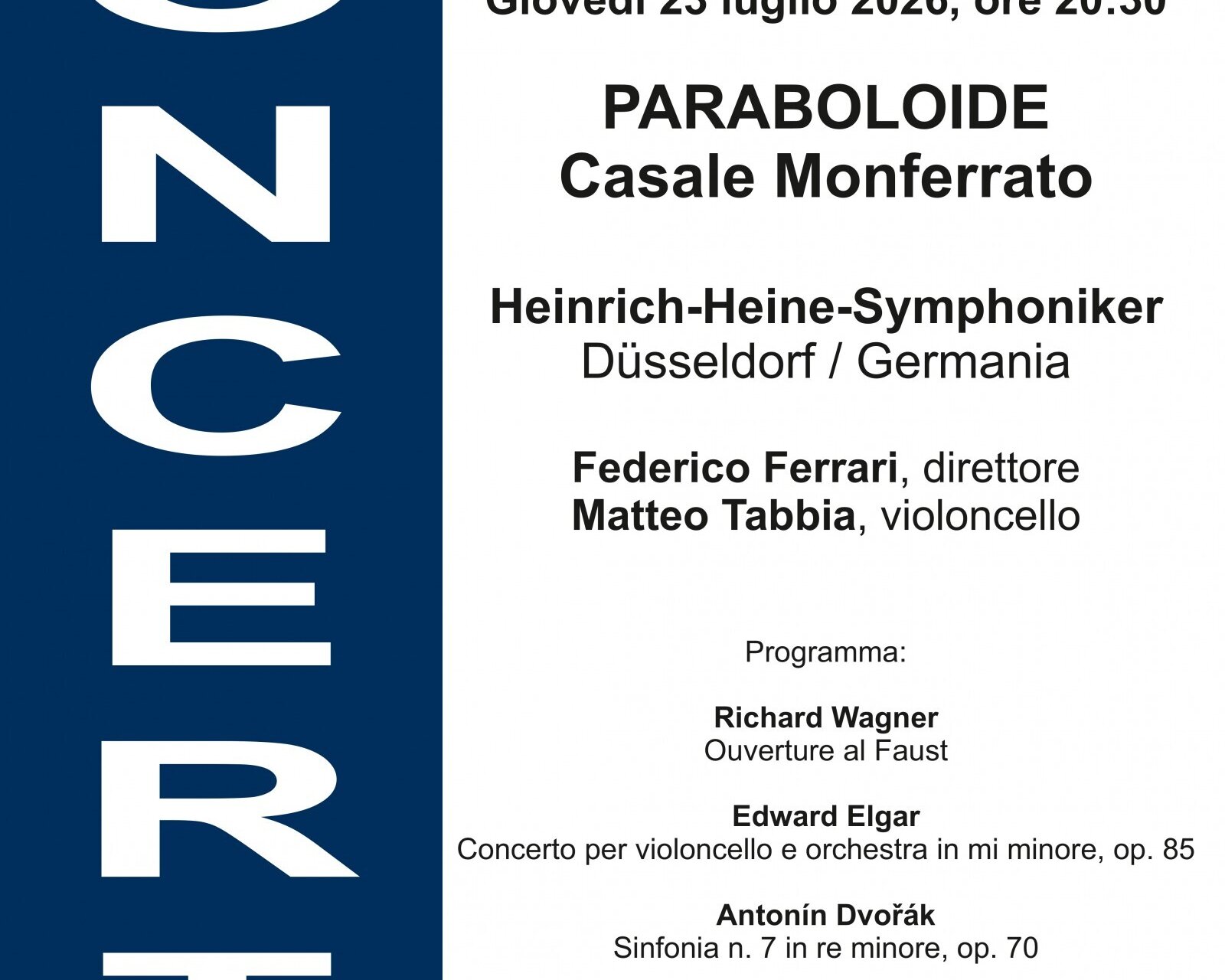 Concerto della Heinrich-Heine-Symphoniker di Düsseldorf