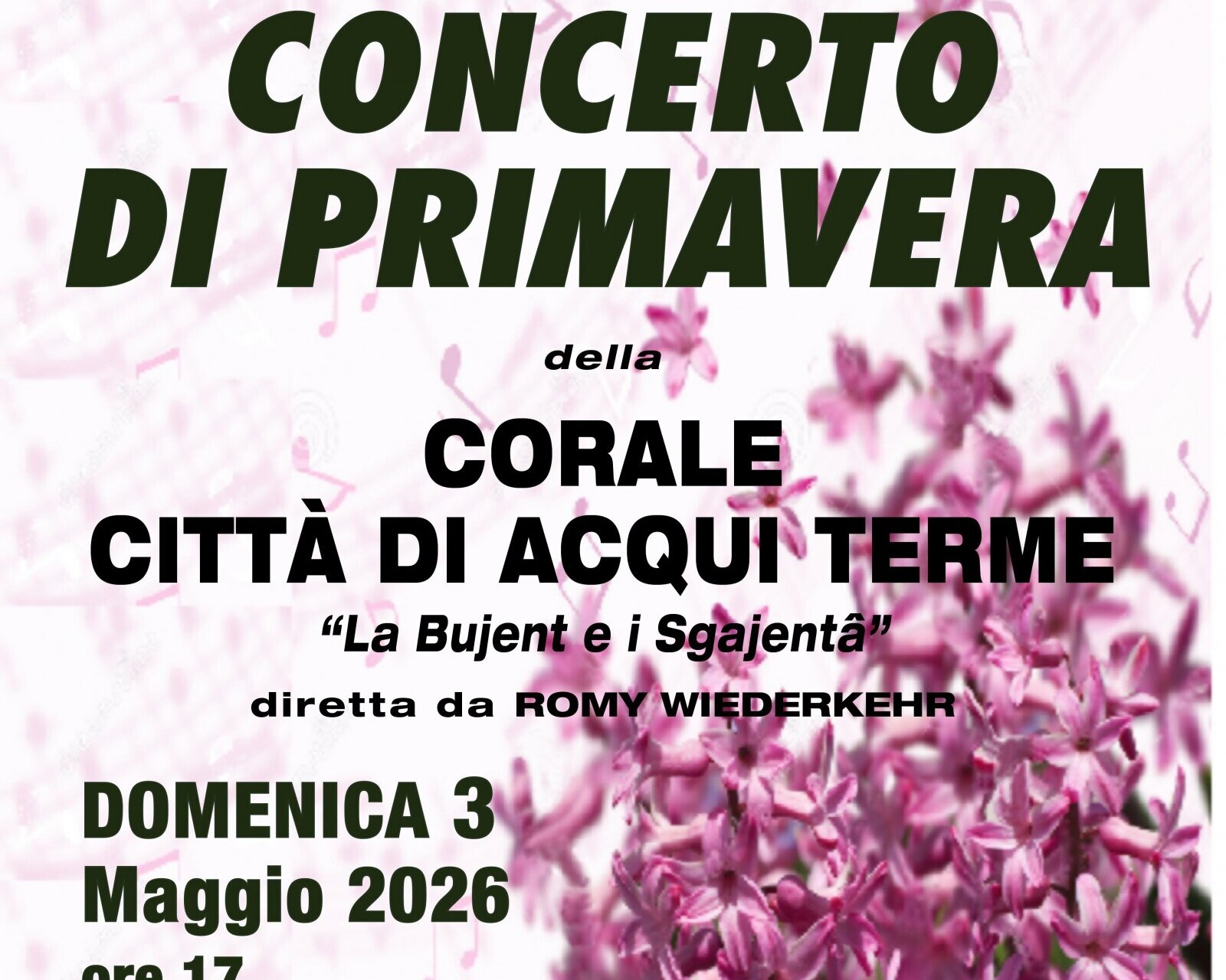 CONCERTO DI PRIMAVERA DELLA CORALE CITTA' DI ACQUI TERME