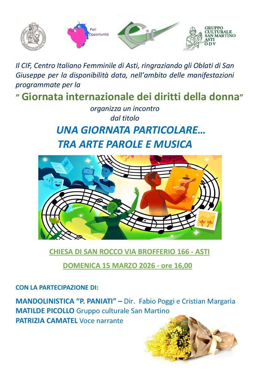 "Una giornata particolare… tra arte, parole e musica" - Asti