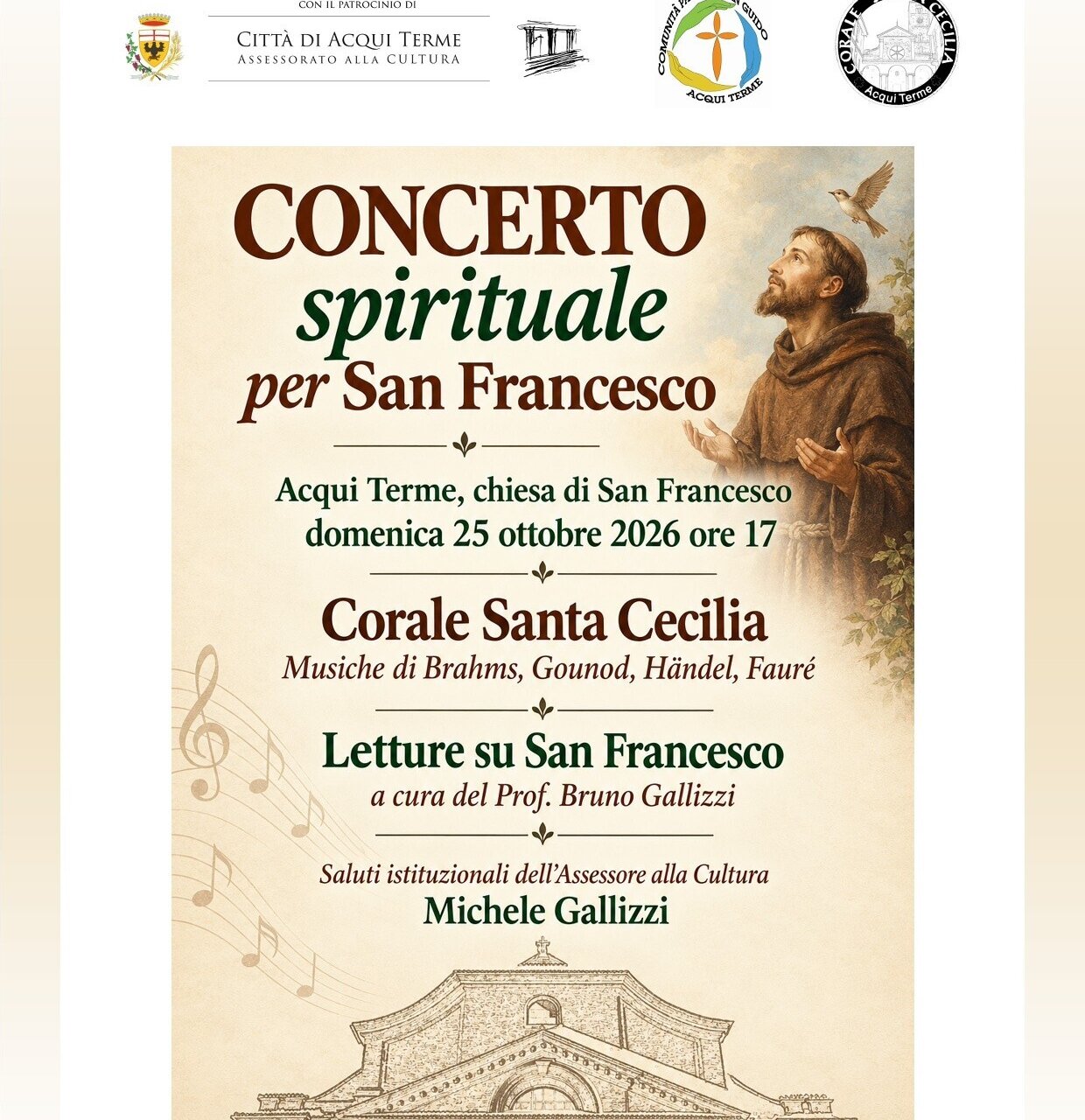 Concerto Spirituale Per San Francesco B2dc72fc8ca850774304eea9ce7d5d9c