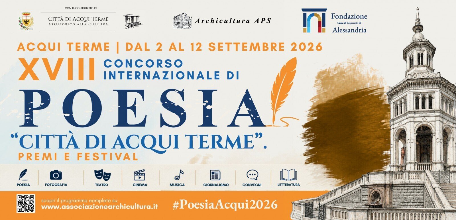 CONCORSO INTERNAZIONALE DI POESIA “CITTA’ DI ACQUI TERME” – PREMI E FESTIVAL