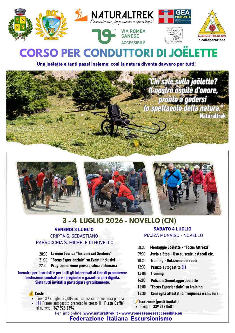 Corso per conduttori di Joelette -  Novello