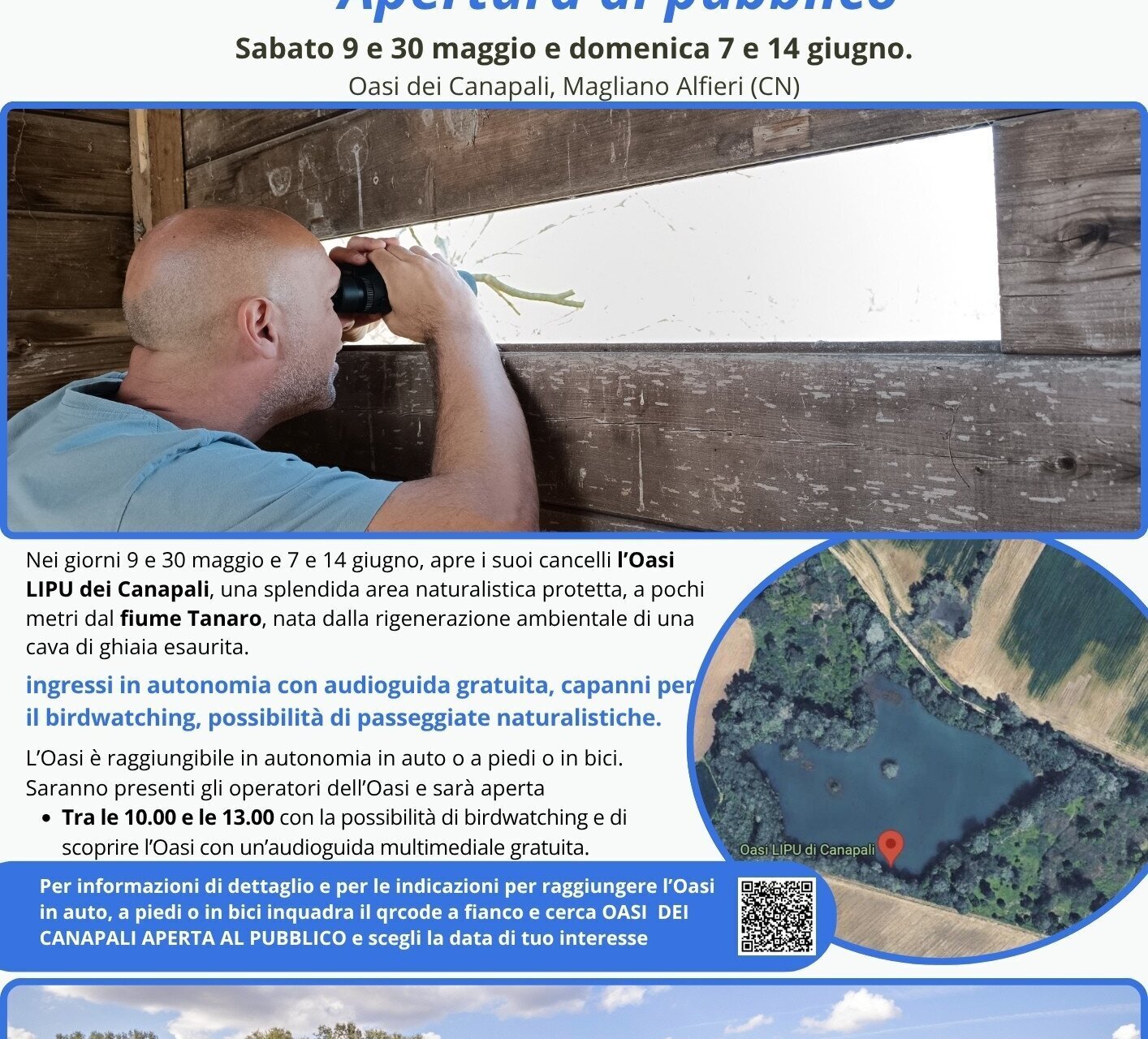 Eventi e aperture Oasi dei Canapali - Magliano Alfieri