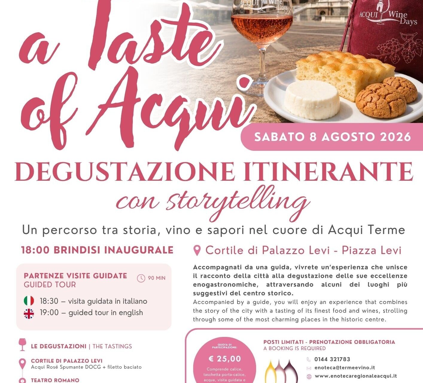 Degustazione itinerante con storytelling - Acqui Wine Days