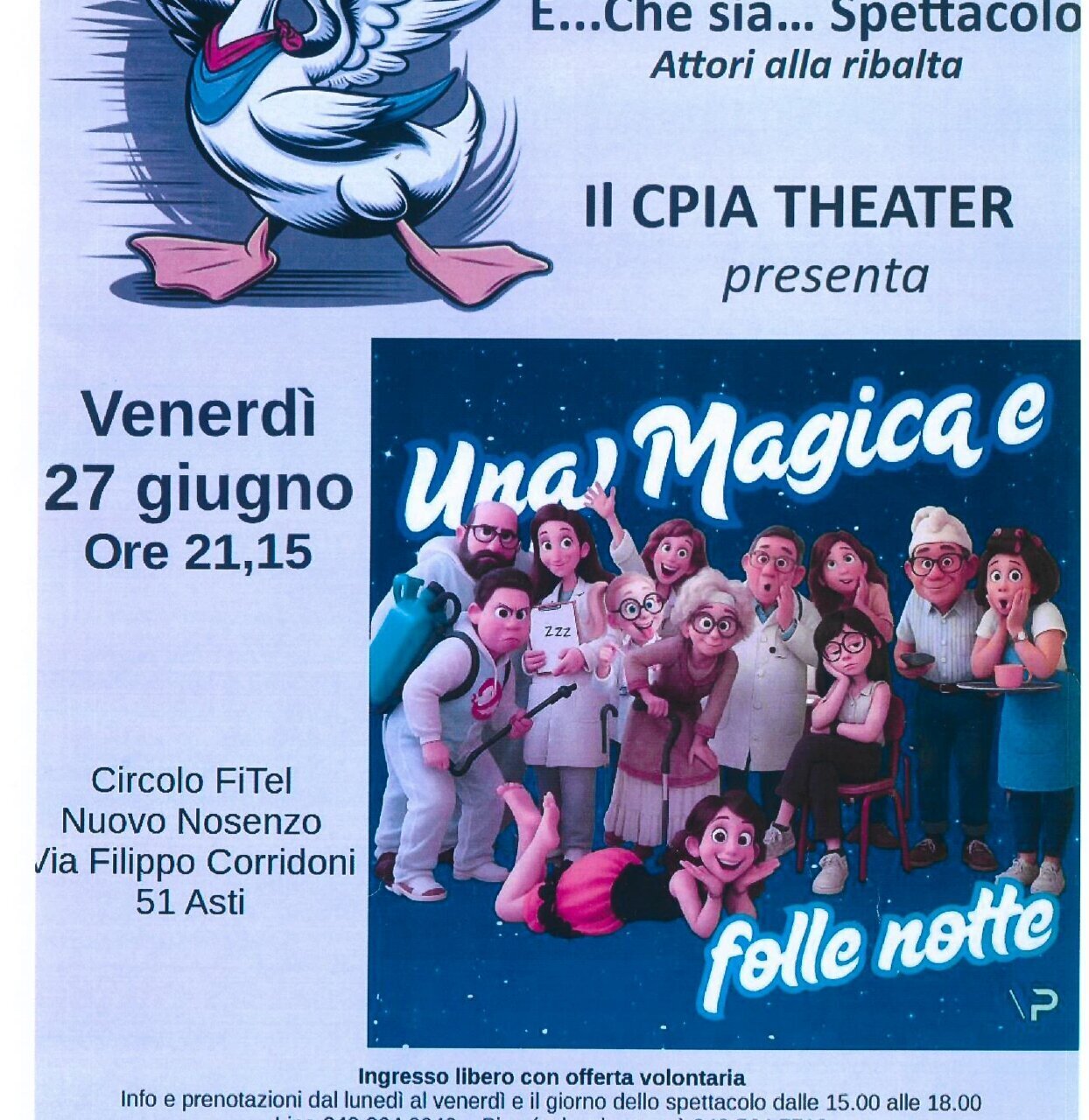 "E... Che sia... Spettacolo - Attori alla ribalta" - Asti (AT)