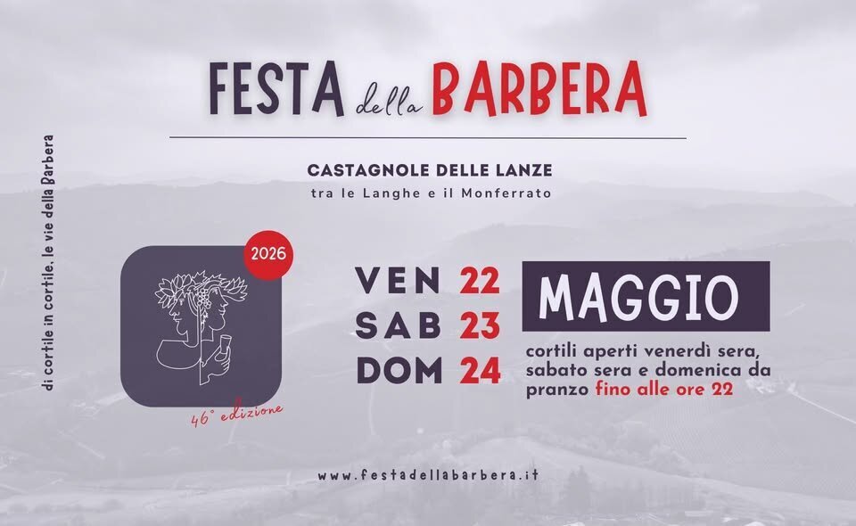 Festa della Barbera di Cortile in Cortile 2026 - Castagnole delle Lanze