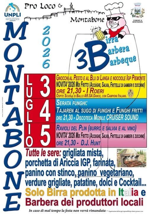 Festa delle 3 B (Birra, Barbera, Barbecue) - Montabone