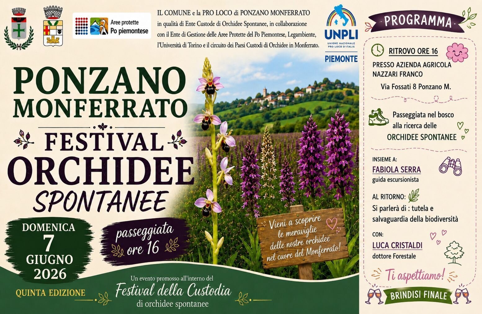 Festival Orchidee Spontanee a Ponzano Monferrato