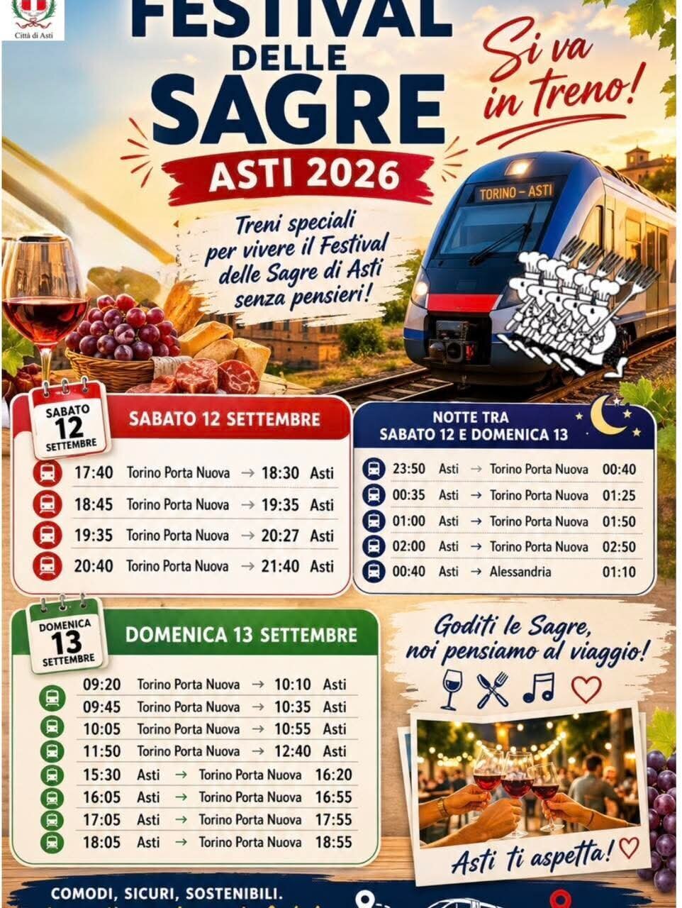 Festival delle Sagre... in treno - Asti