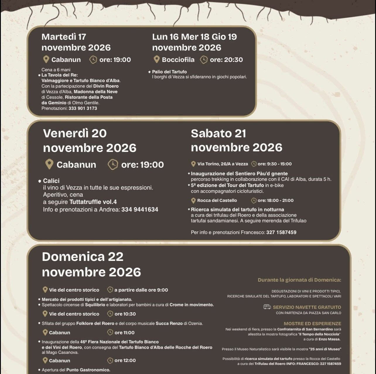 Fiera del Tartufo Bianco e dei vini del Roero - Vezza d'Alba (CN)