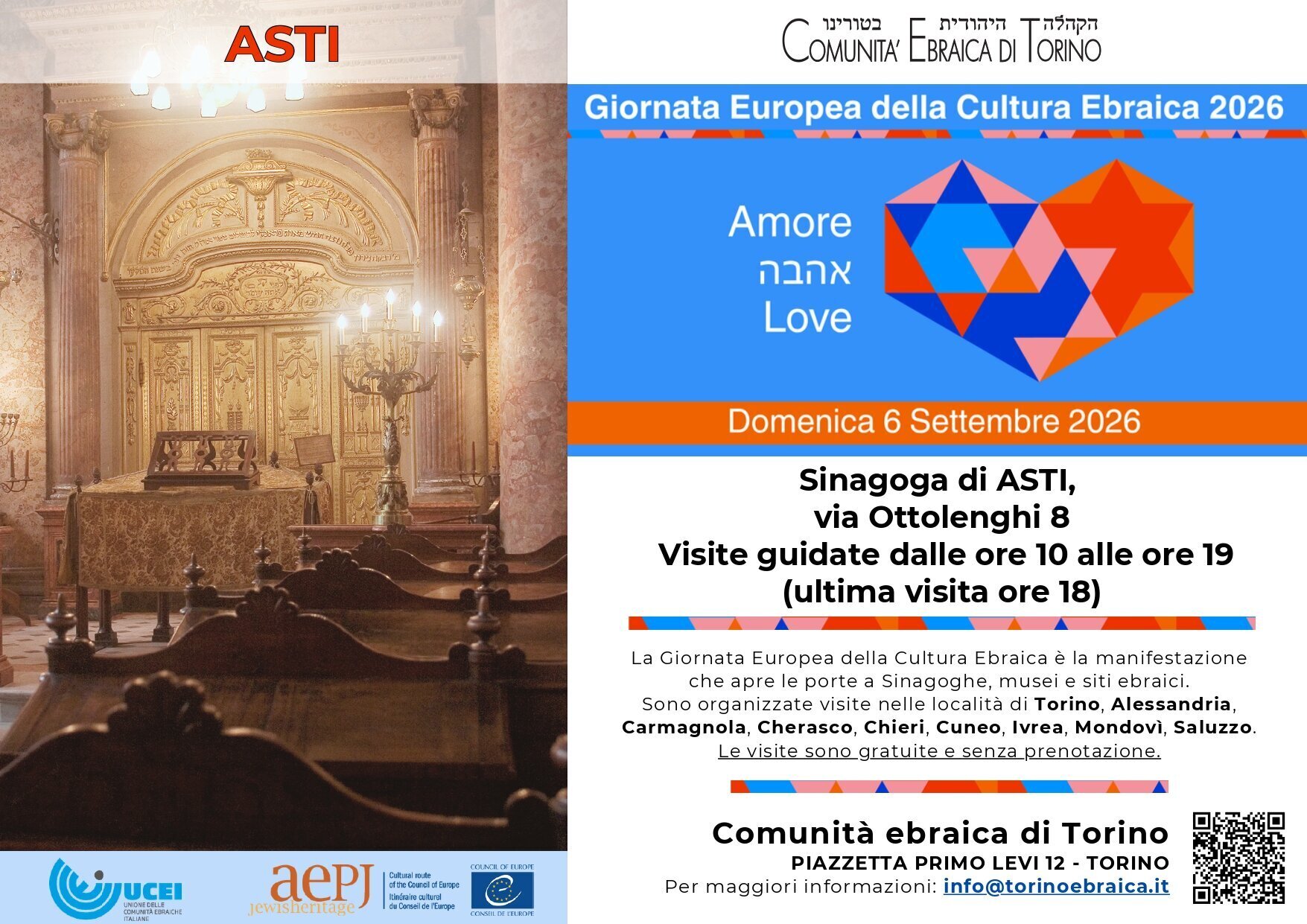 Giornata Europea della Cultura Ebraica - Asti