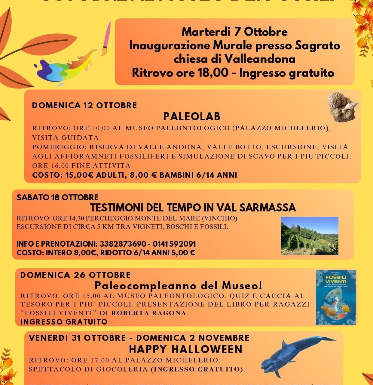 Ottobre al Museo dei Fossili - Asti