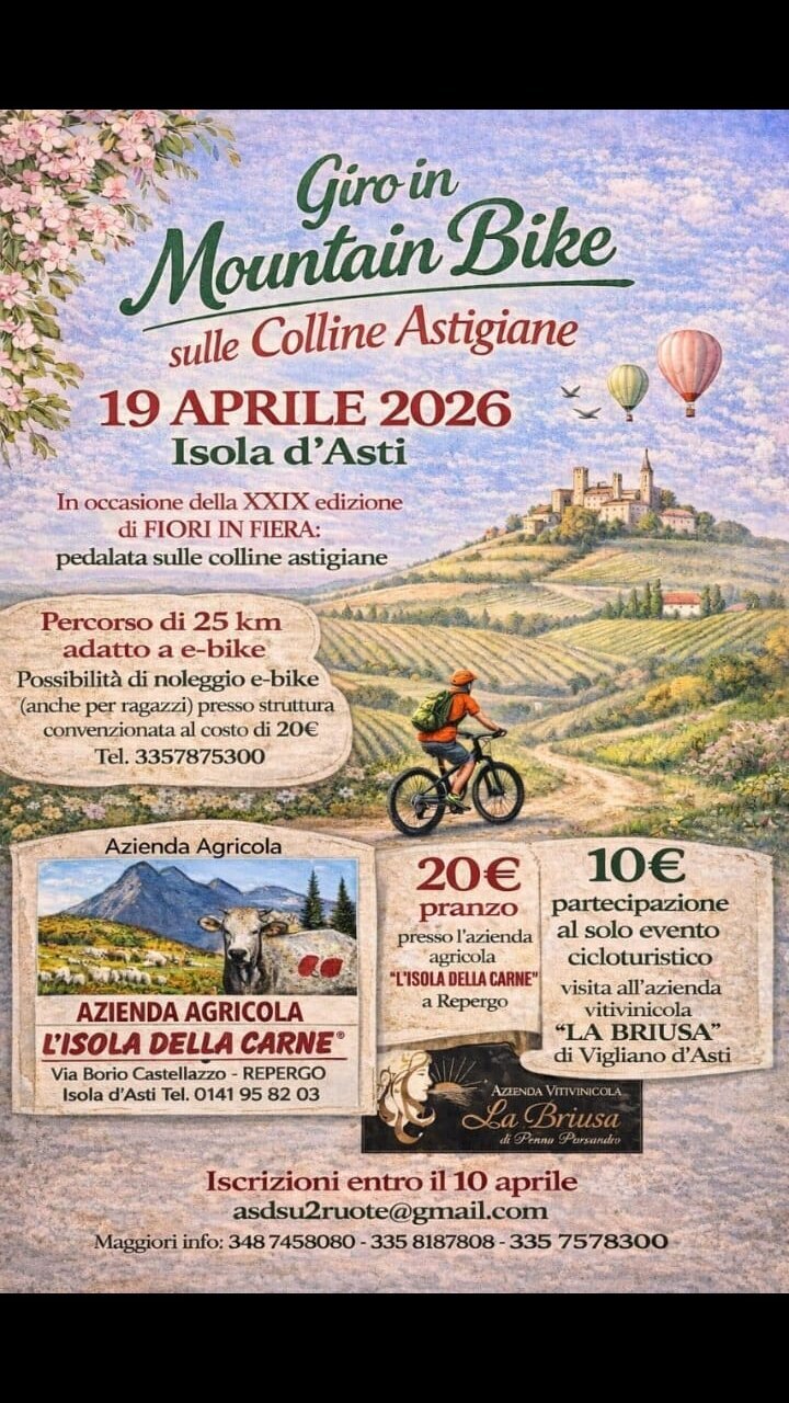 Mountain bike ride through the Asti hills - Isola d'Asti