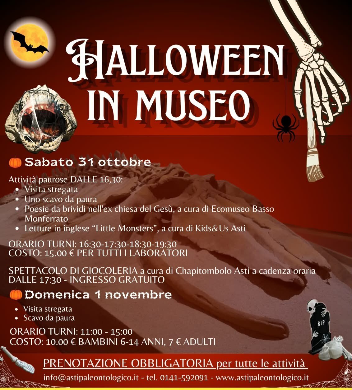  Halloween al Museo Paleontologico - Asti 