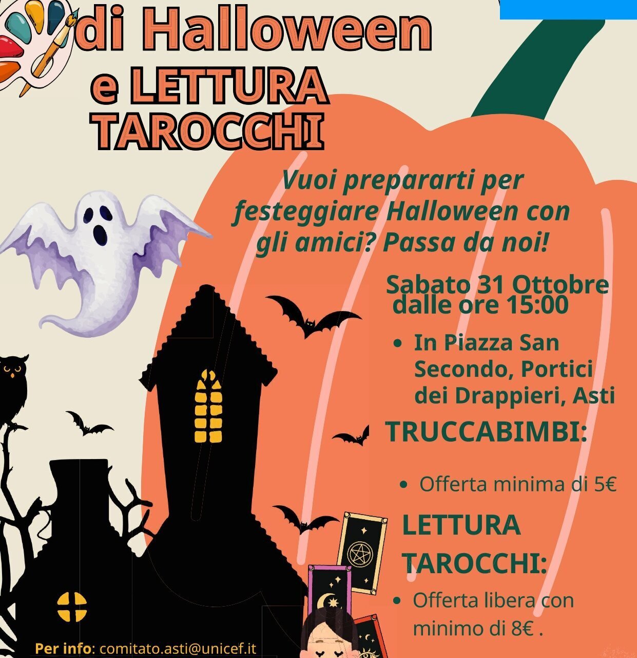 Trucca Bimbi di Halloween e Lettura dei Tarocchi - Asti 