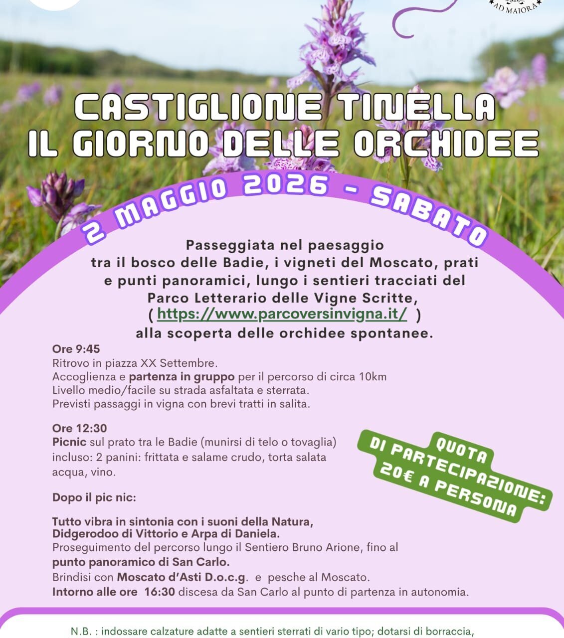 Il giorno delle orchidee - Castiglione Tinella (CN) 