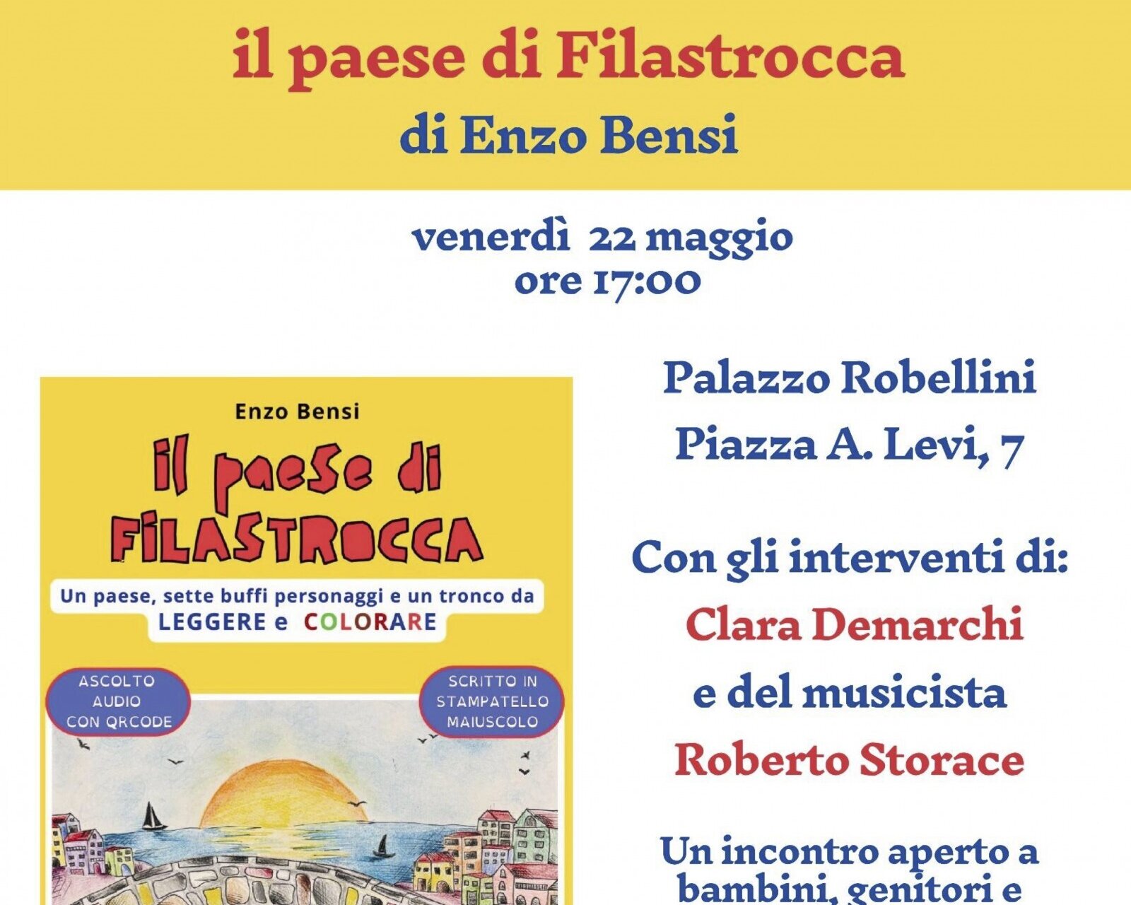 Il paese di Filastrocca – Presentazione del libro di Enzo Bensi