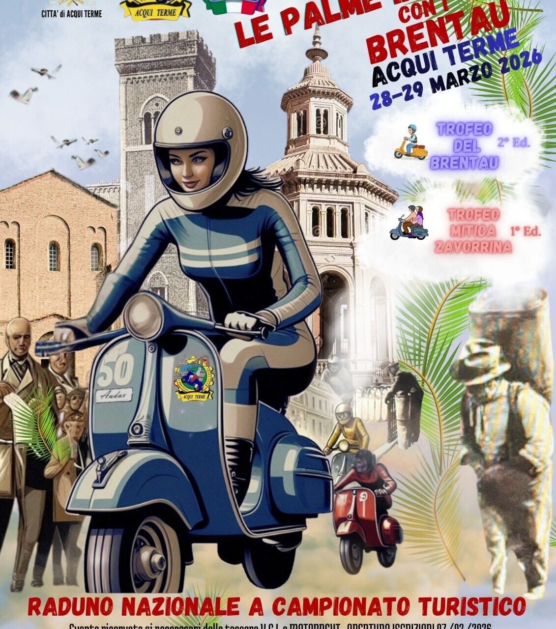 LE PALME IN VESPA WITH I BRENTAU