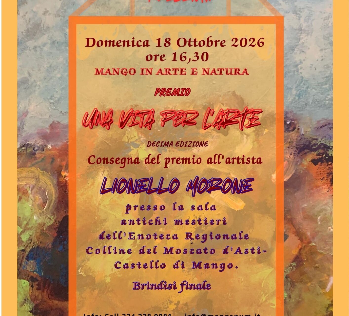Premio: "Una vita per l'arte" - Mango