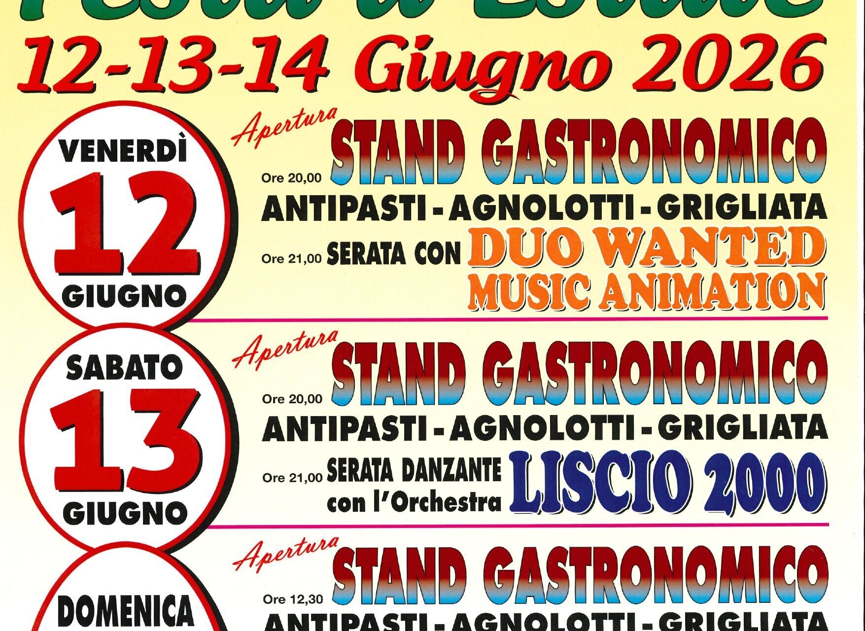 Festa d'Estate - fraz. Mombarone - Asti (AT)