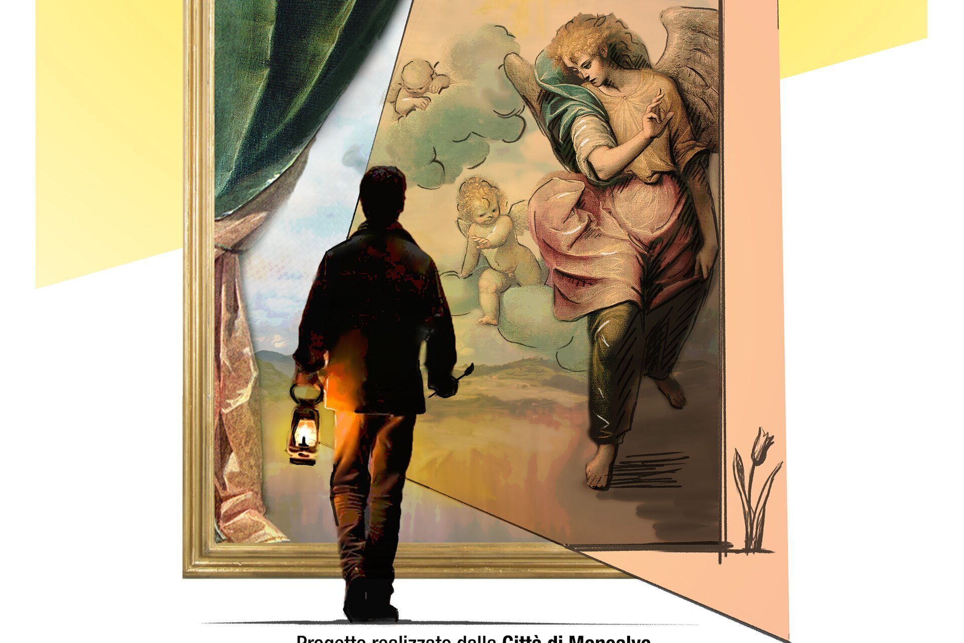 "Ritratto d'artista con angelo" - Moncalvo (AT)