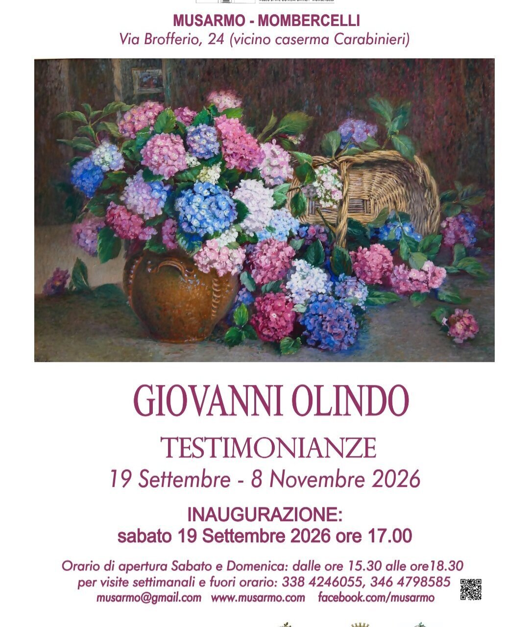 Mostra "Giovanni Olindo. Testimonianze"  - Mombercelli